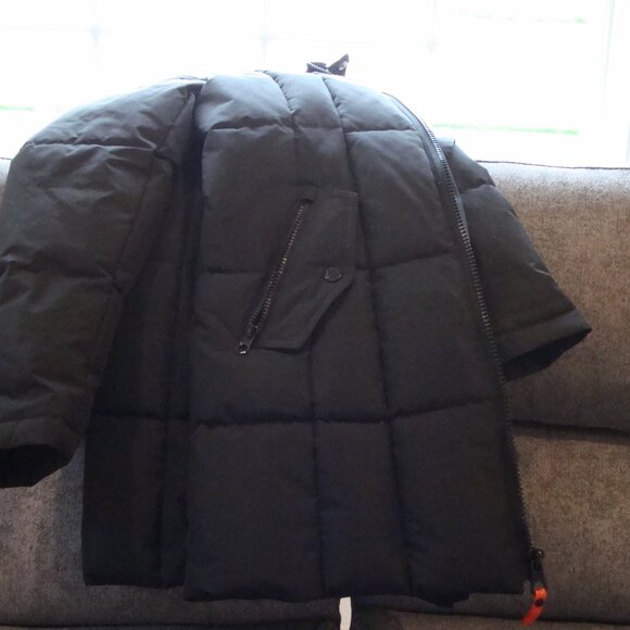 Nautica Puffer Jacket Women S Black Faux Fur Trim Hooded RN 94468 BARLEY USED! - Picture 9 of 12